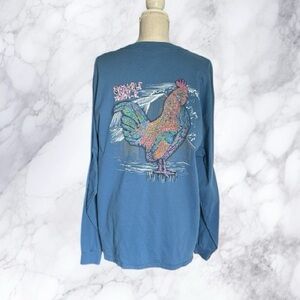 Gotta Kill it to Heal it t-shirt awareness for women's cancer long sleeve blue